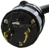 AC WORKS® [SDL530PR] SOOW 8 Gauge NEMA L5-30 30A 125V Super Duty Outdoor Rubber Extension Cord