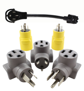 AC WORKS brand adapter kit with 24 Amp tesla charger