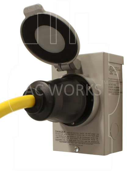 Emergency power adapter for inlet box