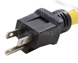 NEMA 5-15P, household male plug, 15 Amp regular household plug