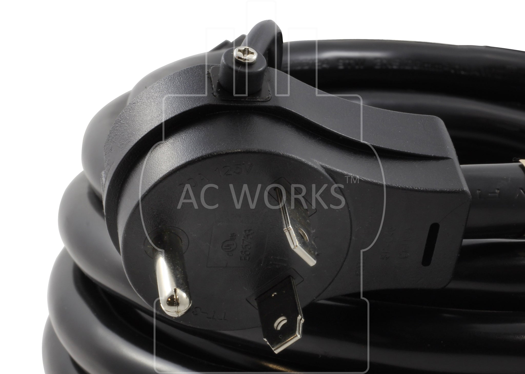 AC WORKS® 25FT 30A Detachable Power Supply Cord for RV/Food Truck