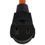 AC WORKS® [WD515650-018] NEMA 5-15 Household Outlet to 6-50 Welder Adapter