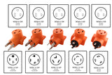 Orange welder adapters, welder adapters, welder kit, compact welder kit